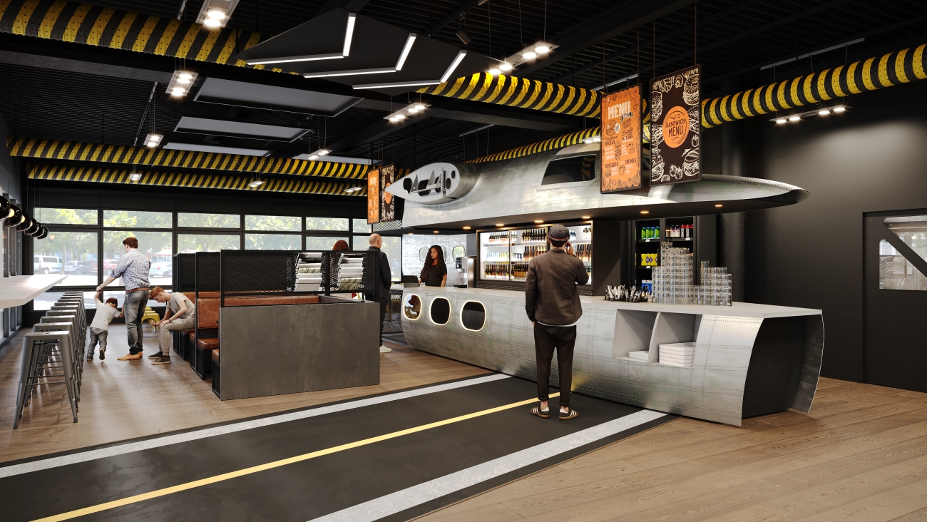 Flight Deck Restaurant Technik im Museum Sinsheim